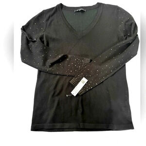 New with tags size medium Zac and Rachel black v neck sweater
